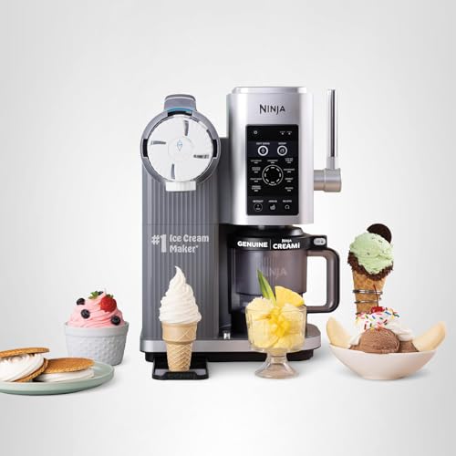 Ninja CREAMi Scoop & Swirl Ice Cream Maker, Soft Serve Desserts, Sorbet, Milkshakes, Frozen Yogurt and More, 13-in-1 Programs, Includes Handle and Two 16 oz 2-in-1 Pints, NC701
