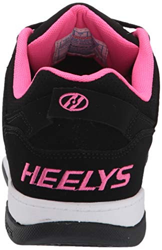 Heelys Low-Top Wheeled Heel Shoe, Black Multicolor, 5 US Unisex Big Kid
