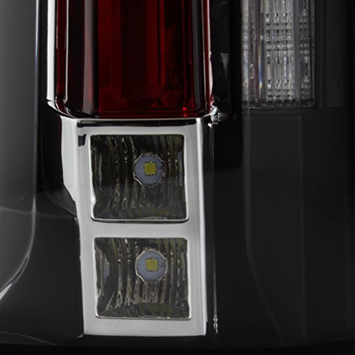 AKKON - For 2007 2008 2009 2012 2013 2014 Chevy Tahoe Suburban | GMC Yukon 2 in 1 LED Tail Lights Set - Black