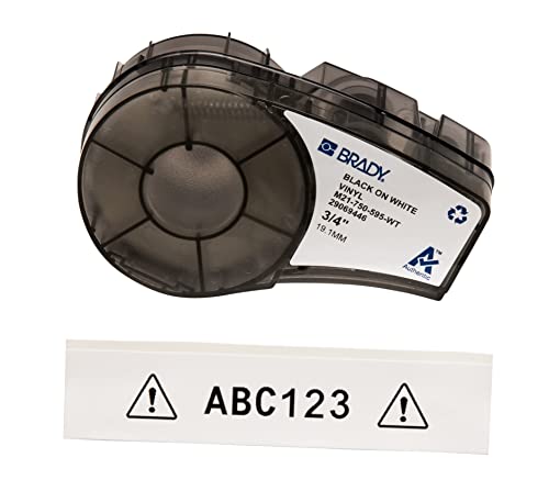 Brady M210 Portable Label Printer Bundle with B595 All-Weather Vinyl Label Roll | Create Labels for Indoor & Outdoor Use