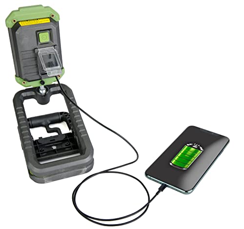 PowerSmith PWLR010CM Rechargeable LED Clamp Light 4.0Ah, 1000 Lumens, Gray