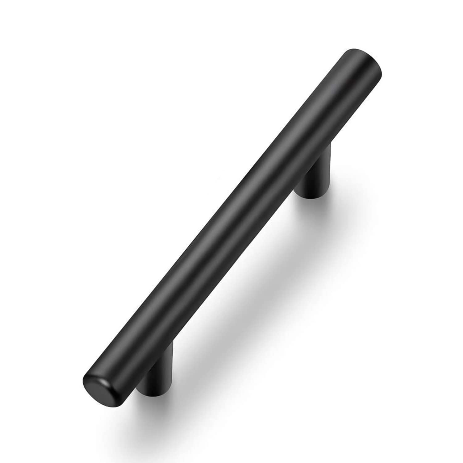 Ravinte 1 Pack 5'' Cabinet Pulls Matte Black Stainless Steel Kitchen Drawer Pulls Cabinet Handles 5”Length, 3” Hole Center
