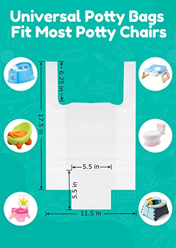 Newnice 30 Packs Disposable Liners with 200ML Absorbent Pads, Portable Travel Bags Compatible with OXO Tot 2-in-1 Go Potty, Training Liners Fit Most Chairs for Kids, Toddlers