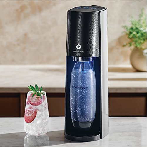SodaStream E-TERRA Sparkling Water Maker (Black) with CO2, Carbonating Bottle, and Pepsi® Zero Sugar Mix