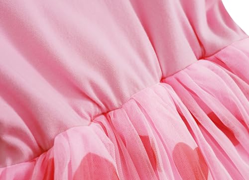 TWKIOUE Toddler Baby Girl Rainbow Tutu Tulle Dress Sleeveless Fluffy Party Dress 817 Rainbow Purple 100