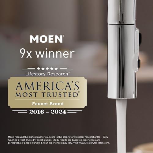 Moen S3946BL Transitional Deck Mounted Kitchen Soap Dispenser with Above the Sink Refillable Bottle, Matte Black