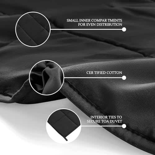 CYMULA Weighted Blanket for Adults (20lbs 88"x104" King Size) - Cooling Breathable Heavy Blankets for Summer Winter - Ultra Microfiber Soft Comfort Blanket with Glass Beads - Gifts for Men/Women