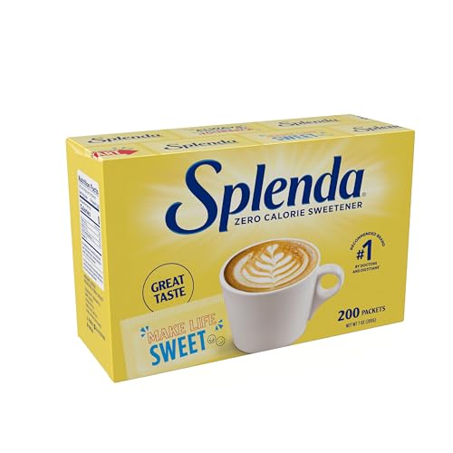 SPLENDA Zero Calorie Sweetener, 200 Count Packets