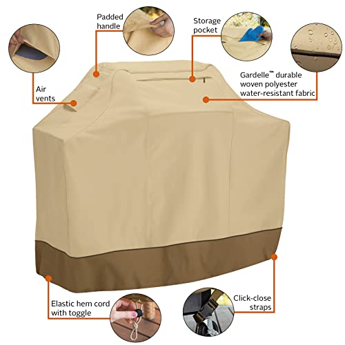 Classic Accessories Veranda Water-Resistant BBQ Grill Cover, 43.5 x 17 x 44 Inch, Grill Cover, Grill Cover for Outdoor Grill, BBQ Cover