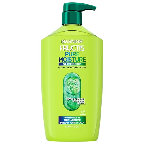 Garnier Fructis Pure Moisture Hydrating Conditioner for Dry Hair and Scalp, 32.3 Fl Oz, 1 Count (Packaging May Vary)