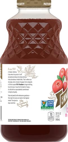 RW KNUDSEN Just Cranberry Juice, 32 FZ