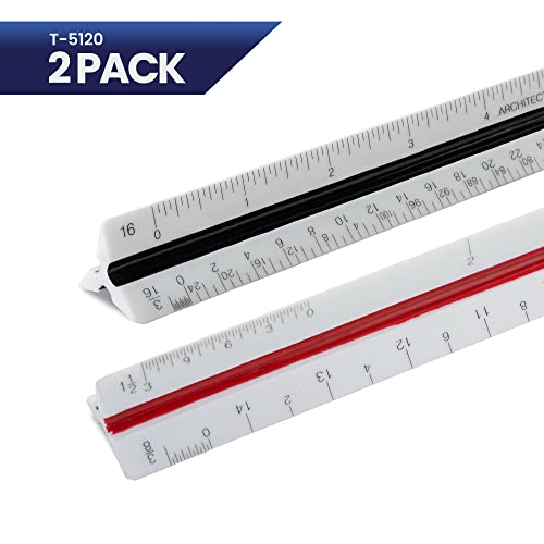 Pacific Arc Metric Scholastic Scale Ruler, Scaled: 1:100,200,250,300,400,500
