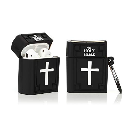 Case for AirPods 2nd/1st Generation 2019/2016, Suublg Silicone Cartoon Cute Case Protective Shockproof Covers for AirPods 1 and 2, with Keychain