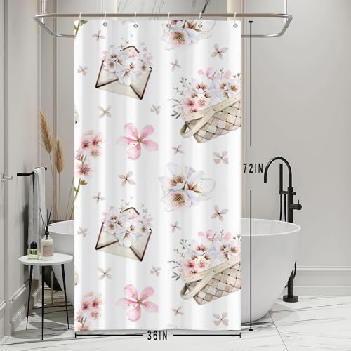 Baocicco Red Shower Curtain Gold Glitter Spots Modern Luxury Shower Curtains Decorative for Bathroom Home Bathtubs Waterproof Fabric Shower Curtain with Hooks 48x72 Inches