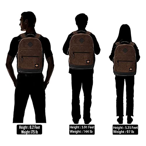 DICKIES Signature Backpack for School Classic Logo Water Resistant Casual Daypack for Travel Fits 15.6 Inch Notebook