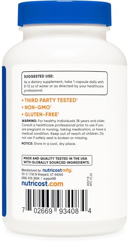 Nutricost Cranberry Extract (25,000mg) (120 Capsules) with Vitamin C & Vitamin E