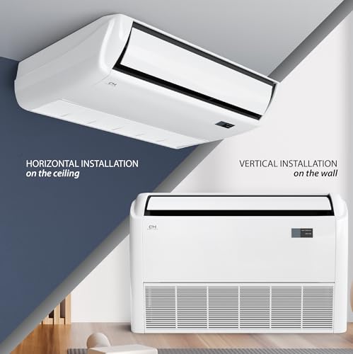 Cooper & Hunter 18,000 BTU Universal Floor/Ceiling Ductless Mini Split Air Conditioner & Heat Pump – 22.3 SEER2 – Includes 25FT Installation Kit – Pre-Charged Cooling & Heating Inverter System