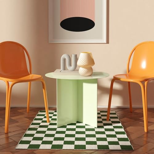 ONEWISH Mushroom Lamp-Small Bedside Table Lamp with Striped Glass, Nightstand Night Light for Bedroom Living Room, 3000K 6.5W Bulb Included, for Christmas Day, Creamy Yellow