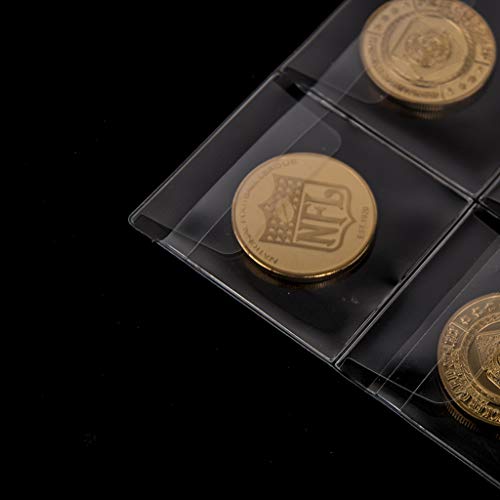 Uncle Paul Coin Collecting Pages 5 Sheets 12 Pockets Standard 9Hole Coin Pocket Inserts Collecting Sleeves for Coins CS03512