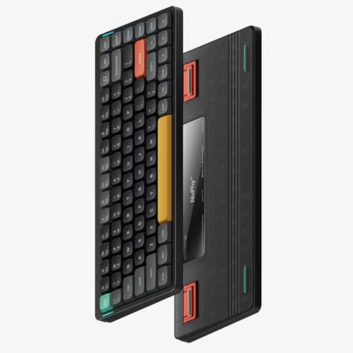 nuphy Air75 V2 Portable 75% Mechanical Keyboard,Wireless Keyboard,Supports Bluetooth/2.4G/USB-C RGB Bluetooth Keyboards,Compatible with Windows/Mac OS/Linux Systems-Gateron Cowberry Switch