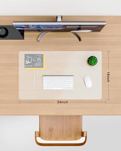 YSAGi Clear Desk mat, 48x24 inch Clear Desk Pad for Keyboard and Mouse, Desk Cover Clear Protector, Large Mouse Pad for Desk, Frosted Transparent Desk Mat for Office and Home Desktop (48x24 inch)