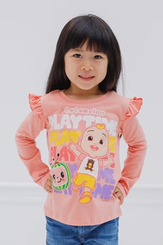 CoComelon JJ Cody Nina Infant Baby Girls 2 Pack T-Shirts Pink/Purple 12 Months