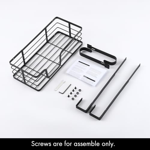 KES Over The Door Ironing Board Holder Door Mount T Shape Ironing Board Hanger Iron Holder Fit for 1 3/4 Doors Matte Black, HIR500B-BK