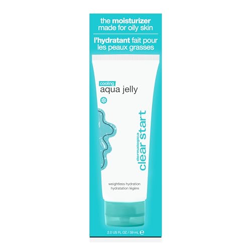 Dermalogica Clear Start Cooling Aqua Jelly (2 Fl Oz) Lightweight Gel Moisturizer For Oily Skin - Deeply Hydrate & Reduce Excess Oil for Dewy Glow With No Shine