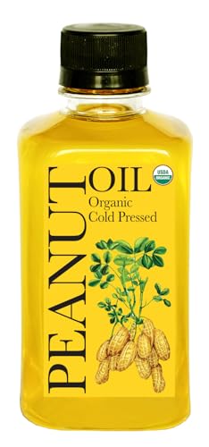 Daana Peanut Oil: CERTIFIED USDA ORGANIC, EXTRA VIRGIN, COLD PRESSED (12 oz)