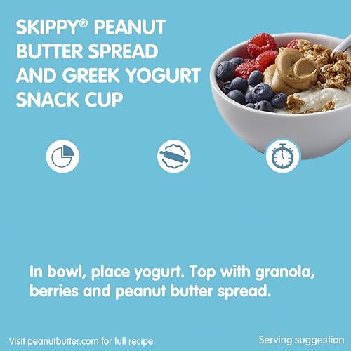 SKIPPY Natural Creamy Reduced Sugar and Sodium Peanut Butter, 15 Ounce (Pack of 12)