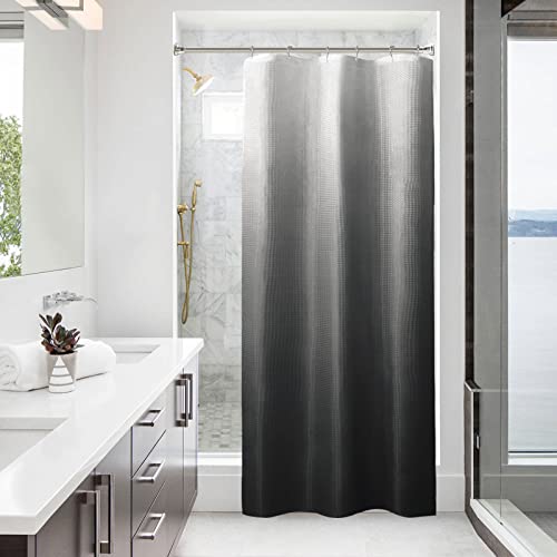 BBiggood Brown Shower Curtain, Waffle Weave Shower Curtain for Bathroom Set with Hooks, Waterproof Luxury Hotel Spa Style Decor, Machine Washable, 72"x72"