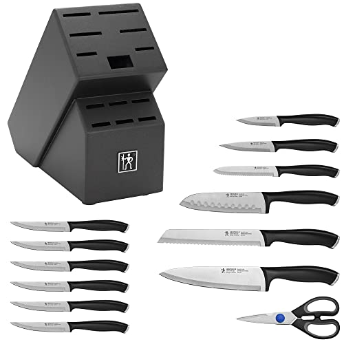 Silvercap 14 Piece Knife Block Set, Black