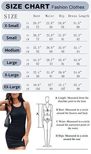 Samefar Womens Summer Sexy Bodycon Dress Scoop Neck Slim Ribbed Sleeveless Tank Dresses Stripd Pink Mini Dress Small