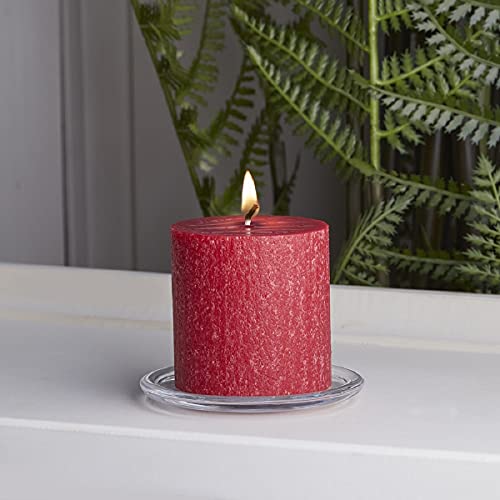 Root Candles Timberline Beeswax Blend Premium Handcrafted Unscented Pillar Candle, 3 x 3-Inch, Dusty Rose, 1 Count (Pack of 1)