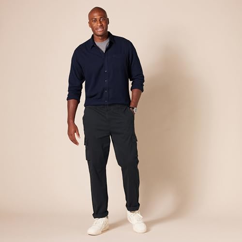Amazon Essentials Men's Slim-Fit Stretch Cargo Pant (Available in Big & Tall), Light Grey, 40W x 29L