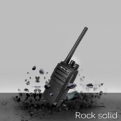 Case of 10,Retevis RT21 Updated 3000mAh 2 Way Radio Rechargeable, Heavy Duty Two Way Radio Long Range, 16CH VOX Handfree Adults Walkie Talkies for Business Retail Contractor Agriculture Black