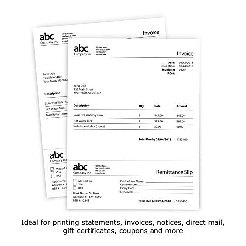 PrintWorks Professional 3" Perforated Paper, 500 Sheets, 24 lb, White (04168)