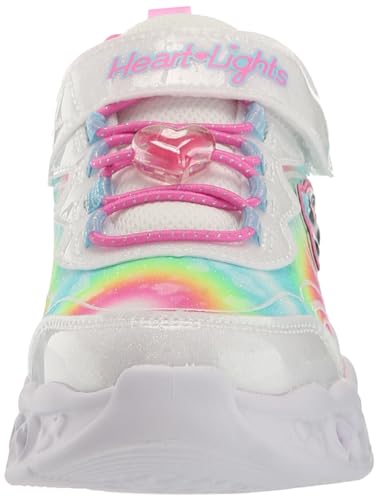 Skechers Kids Flutter Heart Lights-Groovy Sneaker, Lavender/Aqua, 13 US Unisex Little Kid