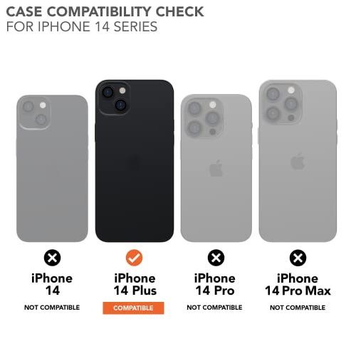 Rokform - iPhone 14 Plus Case, Eagle 3 Series, Dual Magnet + MagSafe Compatible, iPhone 14 Plus Golf Case, Slim and Lightweight iPhone Cover, Drop Tested Armor (Black)
