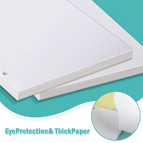 A6 Refill Paper, 320 Pages A6 Loose Leaf Paper 6 Hole Notebook Refills for 6 Ring Refillable Binder Notebook Planner Diary Journals Painting Personal Organiser-Blank Pages