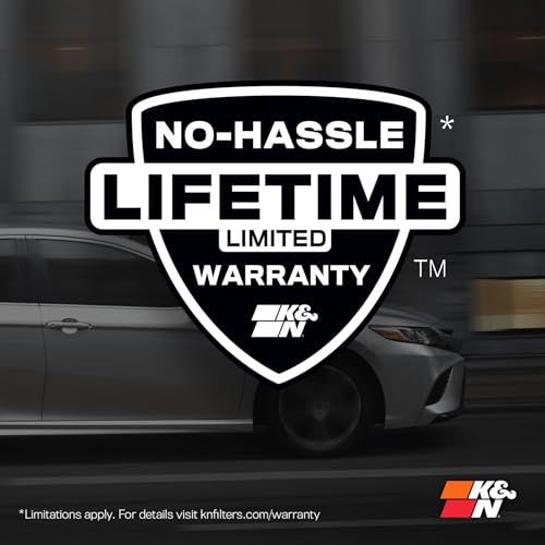 K&N Engine Air Filter: Reusable, Clean Every 75,000 Miles, Washable, Premium, Replacement Car Air Filter: Compatible with 2014-2019 Honda (Civic L4 1.5L), 33-5044