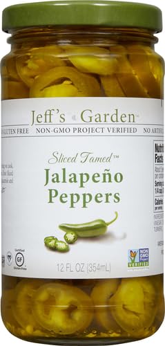 Jeff's Naturals Sliced Tamed Jalapeno Peppers, 12 oz