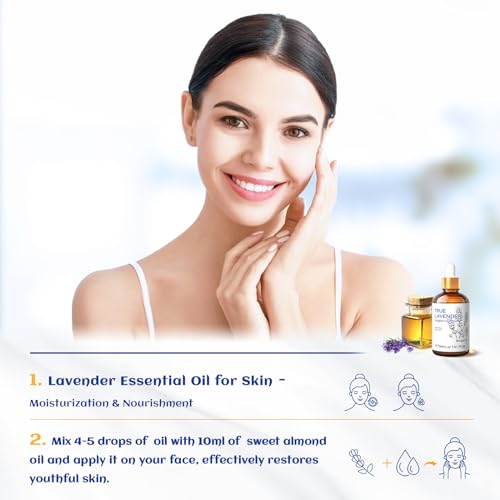 HIQILI 1 Fl Oz Lavender Essential Oil Pure, 100% Pure Natural for Diffuser, Skin - 30ml