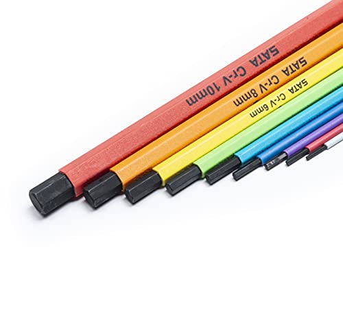 SATA 9-Piece Hex Key Colored Set - ST09107CHBSJ