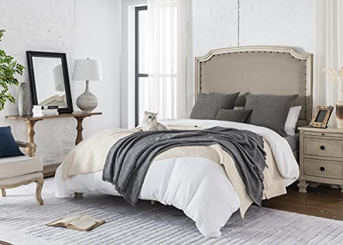 COCOPLOCEUS Pillow Cover 26x26 1 Piece Cotton Euro Sham with Hidden Zipper Wrinkle Resistant Breathable Decorative Waffle Weave Pillowcase for Couch, Sofa, Bedroom Car, Chocolate Grey