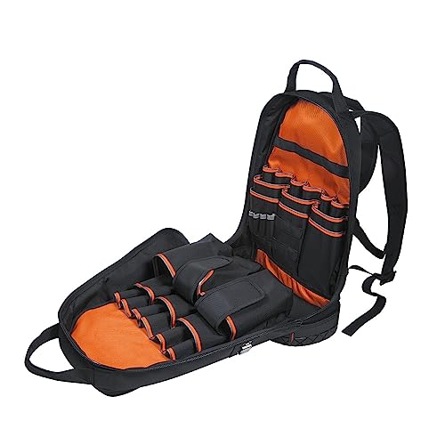 Klein Tools 80113 Tradesmen Backpack Kit with 39-Pocket Tradesman Pro Tool Backpack and Non-Contact Voltage Tester Pen, 2-Piece