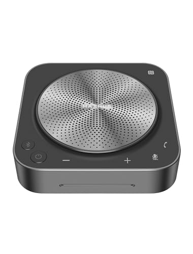 Enther&MAXHUB BM11 conference speakerphone with 360°triple mic array, 10 ft voice pickup, noise reduction, USB C, Bluetooth speaker compatibility with leading platforms, ideal for meeting, home office