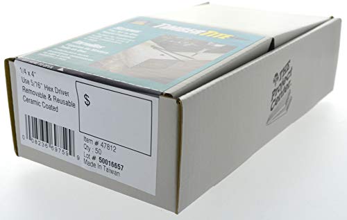 Hillman 47812 TimberTite Landscape Screw, 1/4" x 4", 50-Pack, 50 Pieces