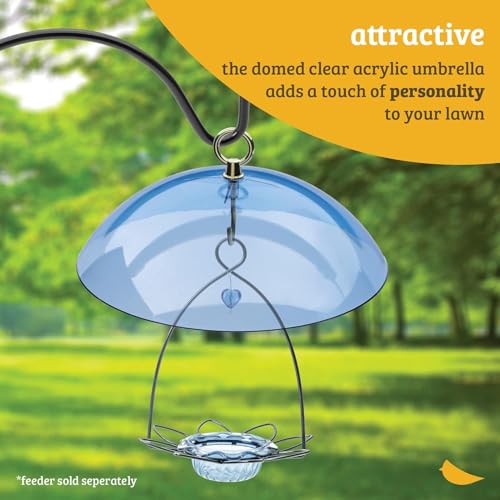 Birds Choice RED DOME Protective Dome, Protective Cover for Hanging Bird Feeders, 10", Red