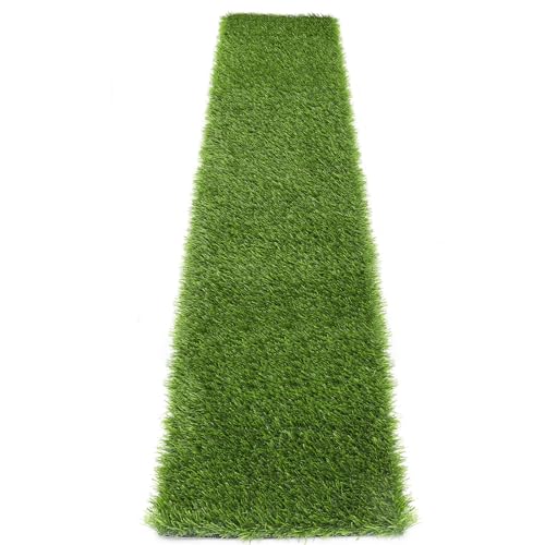 SHACOS Artificial Grass Table Runner - 1x5 Feet, 1.2 inch Outdoor Fake Turf Mat Grass Rug for Table, Home, Patio, Wall, Garden, Yard Decor